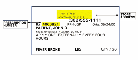 Refill Label Example