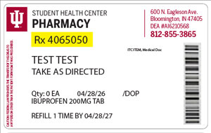 Refill Label Example